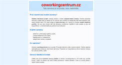 Desktop Screenshot of coworkingcentrum.cz